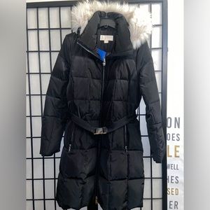 Micheal kors|Belted Long Puffer Jacket|